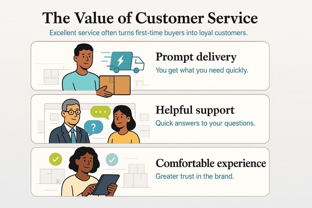Value of customer service graphic