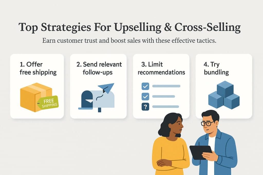 Tips for upselling and cross-selling